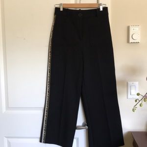 Zara wide leg cropped pants